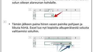 Ohjeita Excelin käyttöön