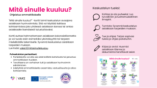 Mitä sinulle kuuluu-kortin ammattilaisohje