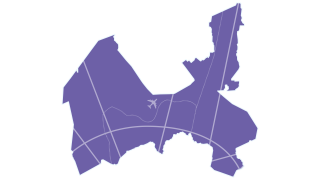 Vantaan ja Keravan karttapohja violetti