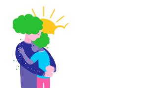 Piirroshenkilöt halaavat