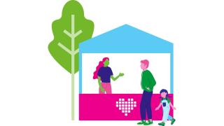 Messuteltta piirroskuva.