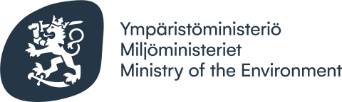 Ympäristöministeriön logo.